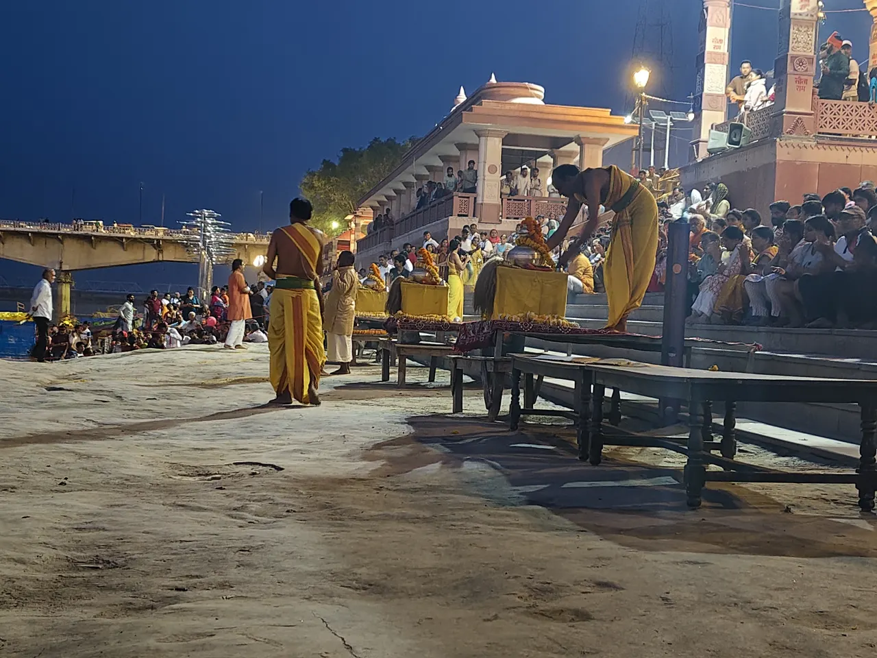 Aarti on the Saryu ghats