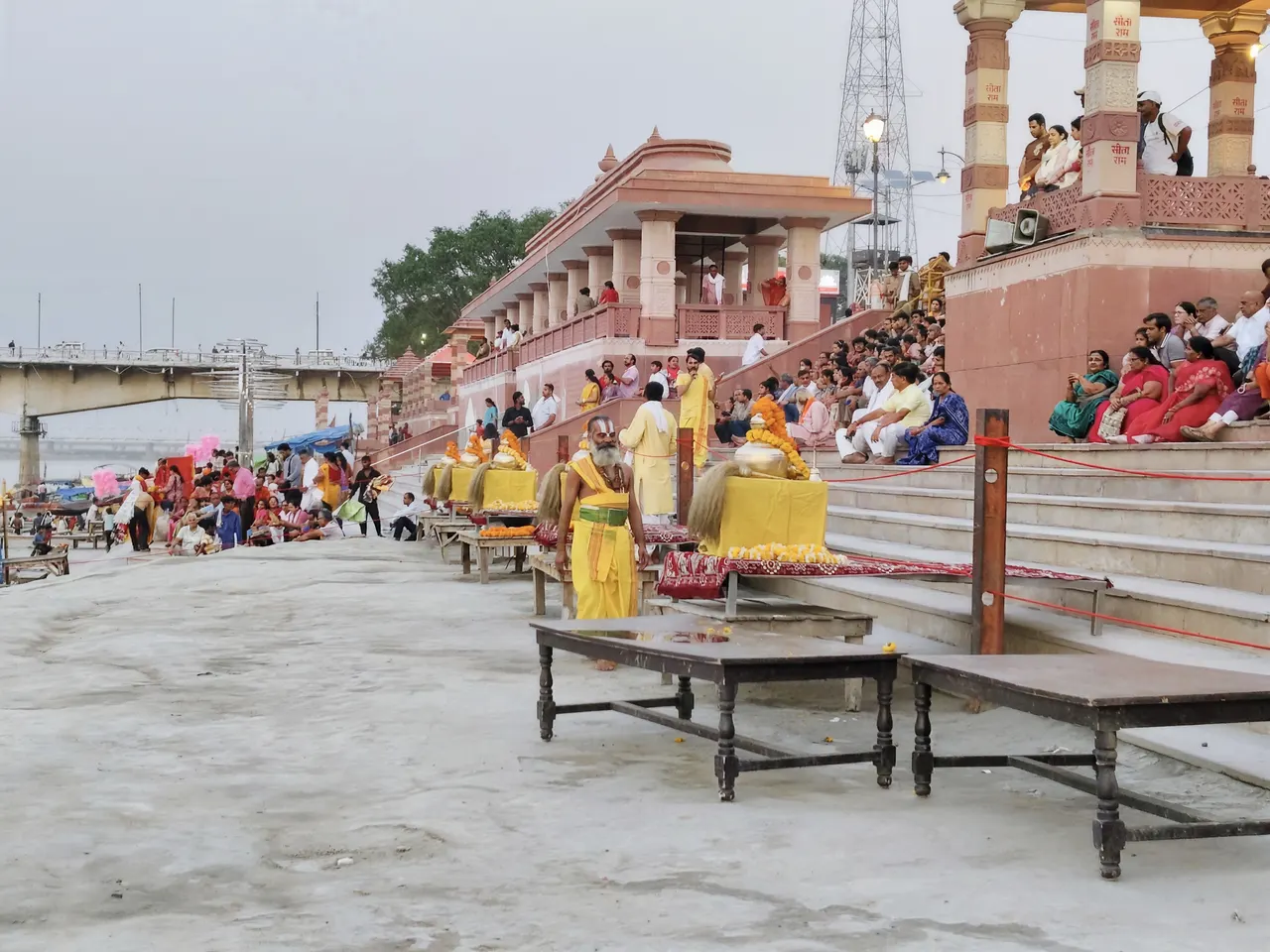 The Saryu ghats at Ayodhya